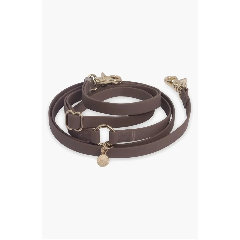 NEW $46 Sunny Tails [ Espresso Brown ] 4-in-1 Convertible Hands Free Leash U1620